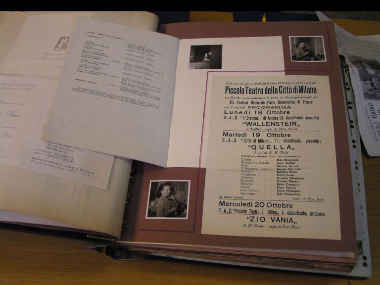 Piccolo Teatro della Città di Udine, miscellanea, 1954/1964