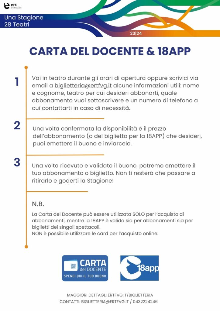 ert fvg carta del docente e 18app